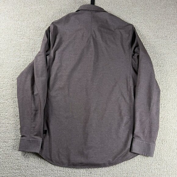 Lululemon Commission Brushed Woven Shirt Brown Men’s Size Small - Picture 7 of 8